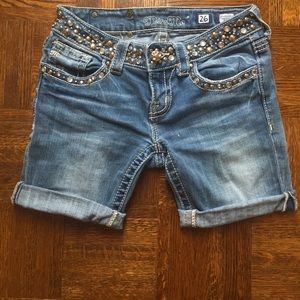 Miss me jeans cut to shorts